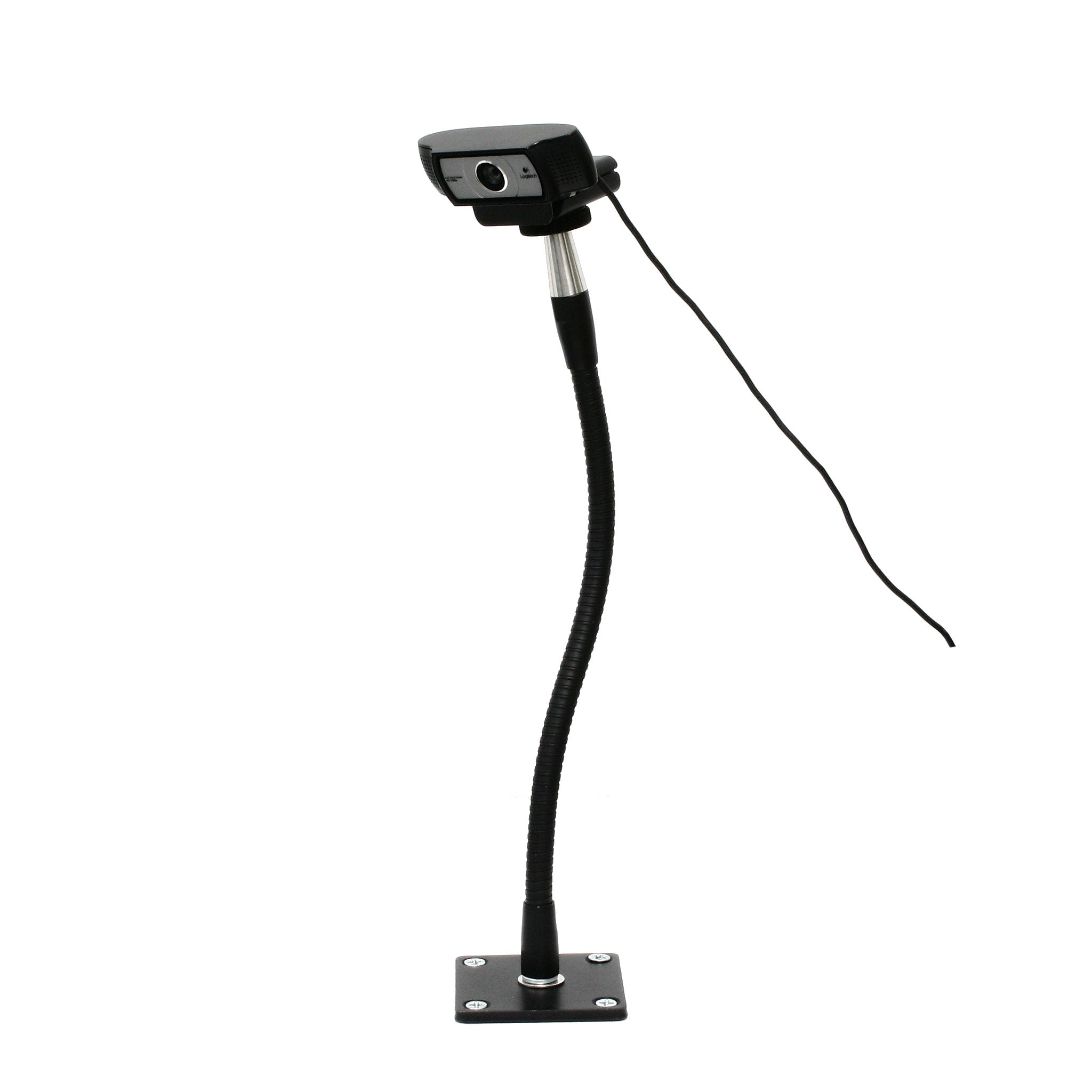 SnakeClamp 13 Flexible Arm Webcam Stand with Plate Mount