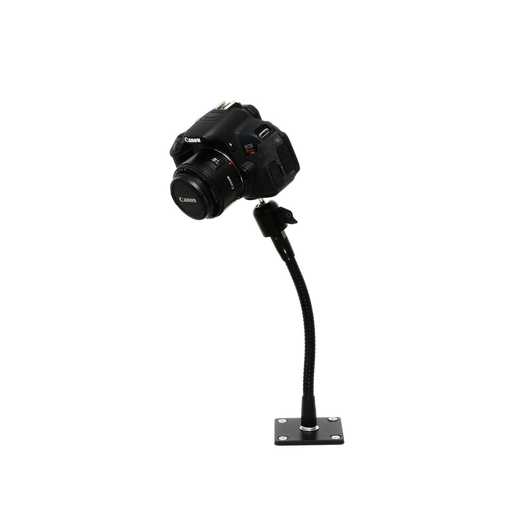 SnakeClamp 9 Black Flexible Arm Camera Stand with Square Base
