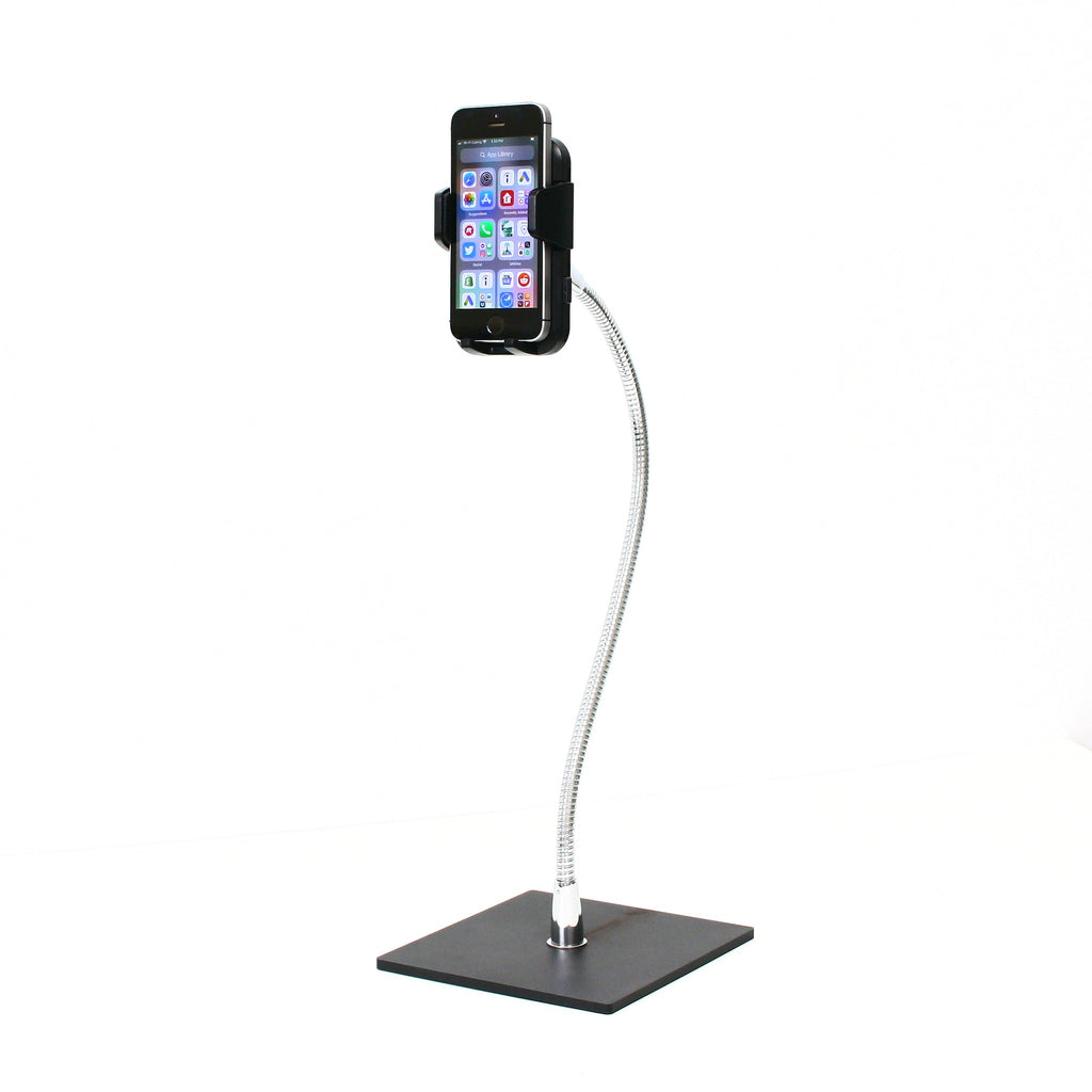 SnakeClamp Flexible Arm iPhone or Smartphone Stand with Square